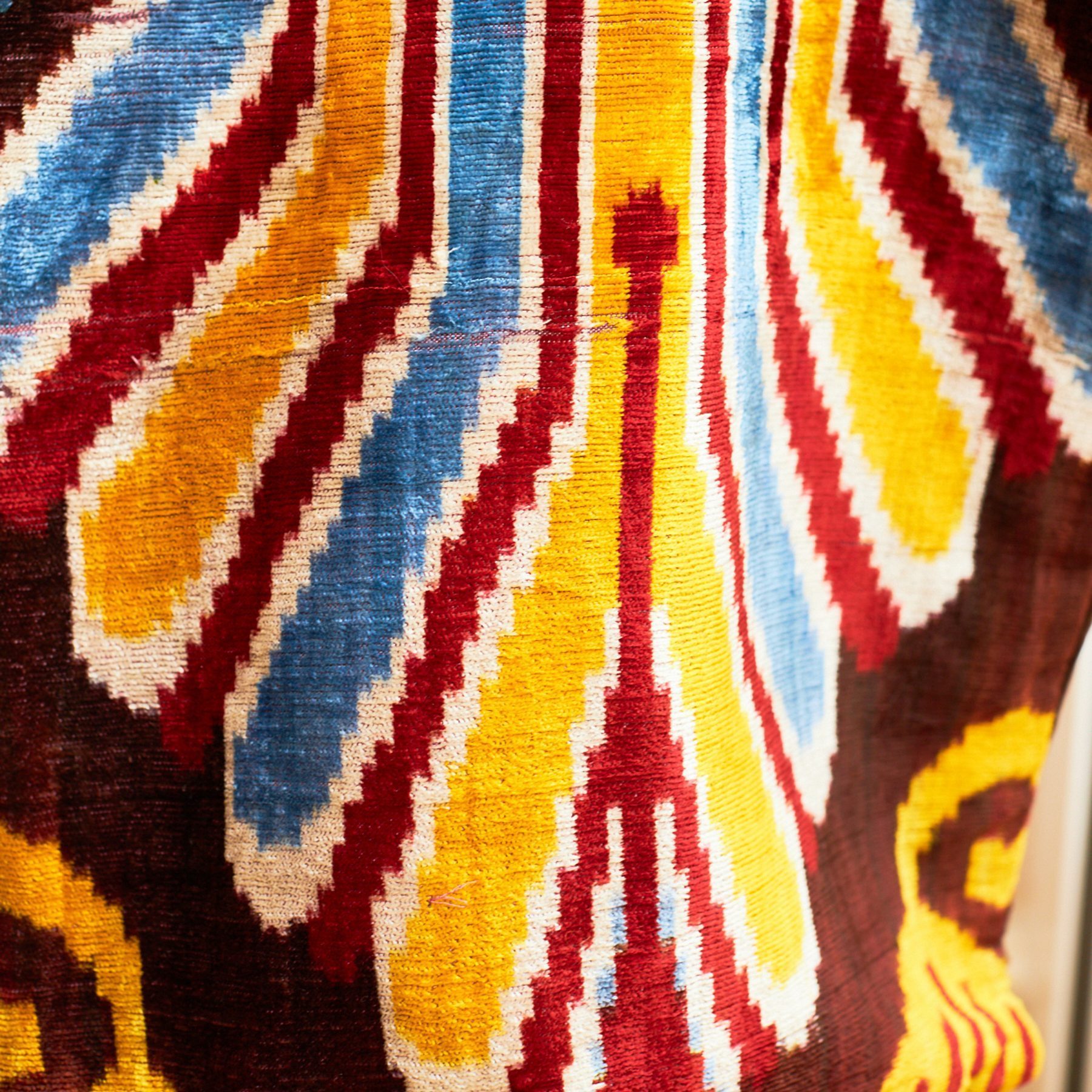 Vintage Multicolour Silk Ikat Pillows - Image 4